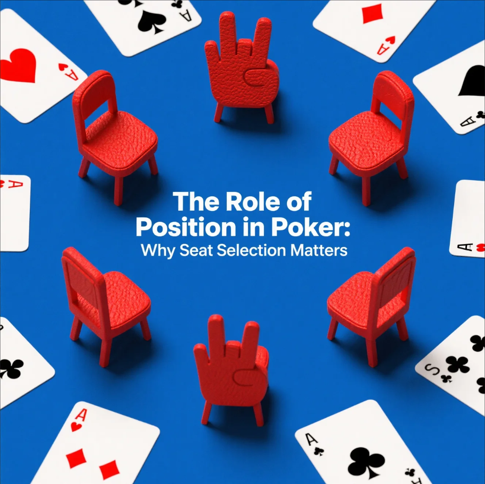 Poker table with players focusing on position and betting