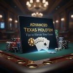 Digital screen showing Texas Hold’em hand tracking and statistics for advanced players