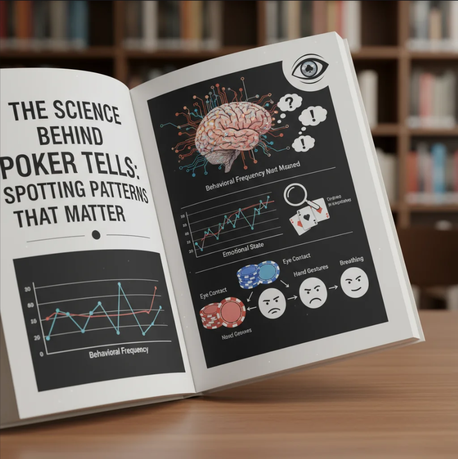 Player concentrating at a poker table, analyzing opponents’ behavior