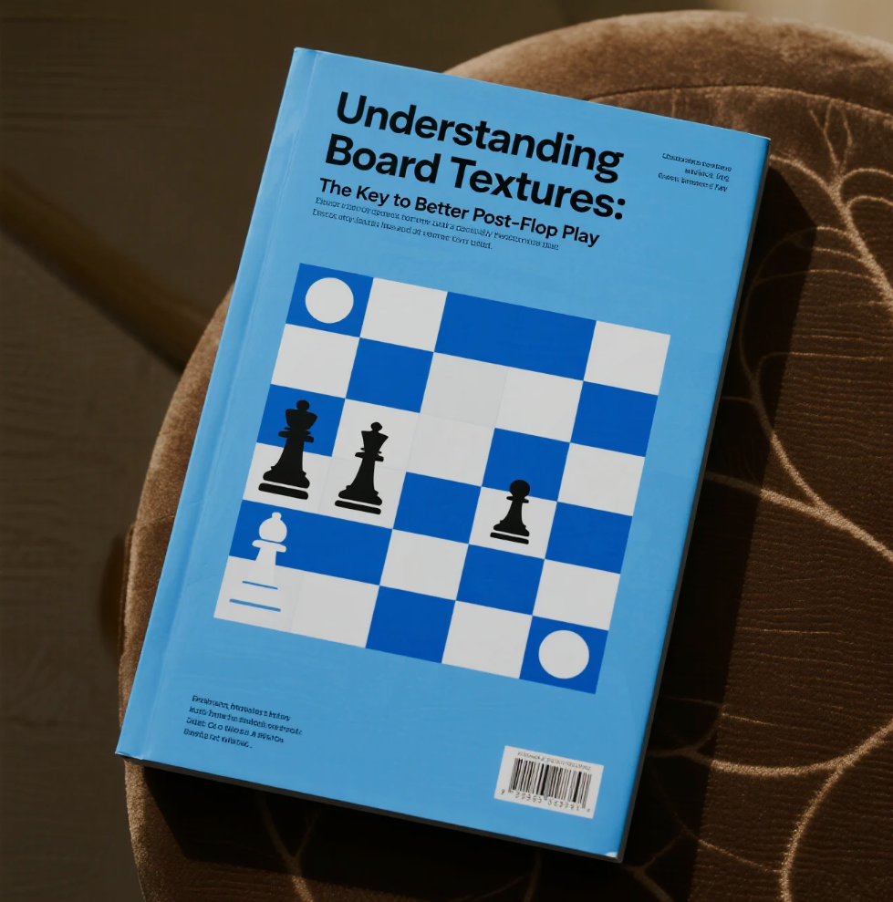 Poker table showing flop cards and board textures