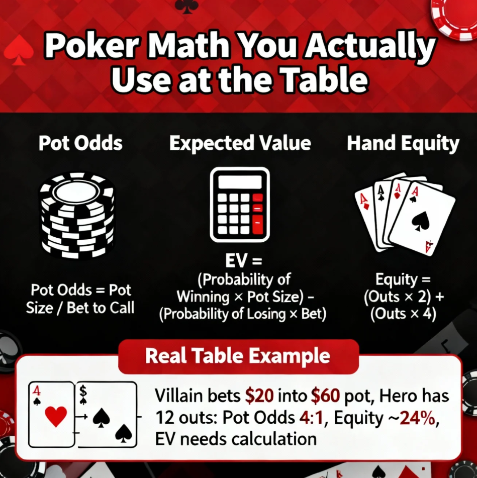 Poker Math You Actually Use at the Table